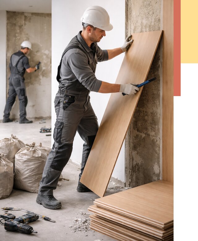 Демонтаж стеновых панелей в Пушкине от 3786 руб. за м² быстро и недорого | ОТДЕЛОЧНИК-Пшн