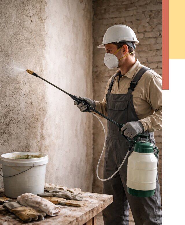 Антисептическая обработка стен в Пушкине от 1298 руб. — быстро и недорого | ОТДЕЛОЧНИК-Пшн