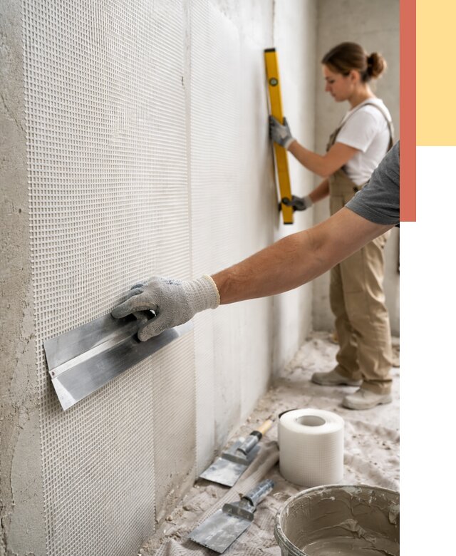 Армирование стен стеклосеткой в Пушкине от 3461 руб. под ключ | ОТДЕЛОЧНИК-Пшн