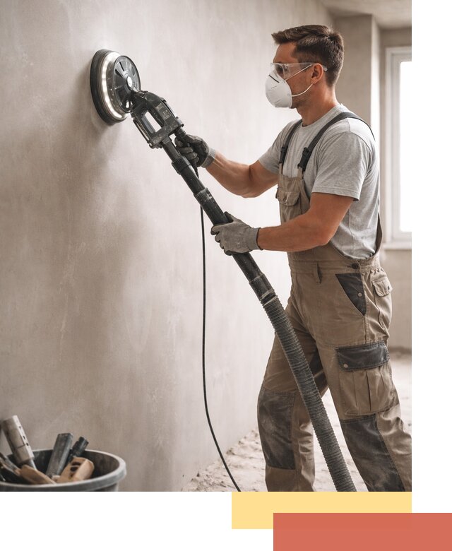 Профессиональная шлифовка стен в Пушкине быстро и качественно