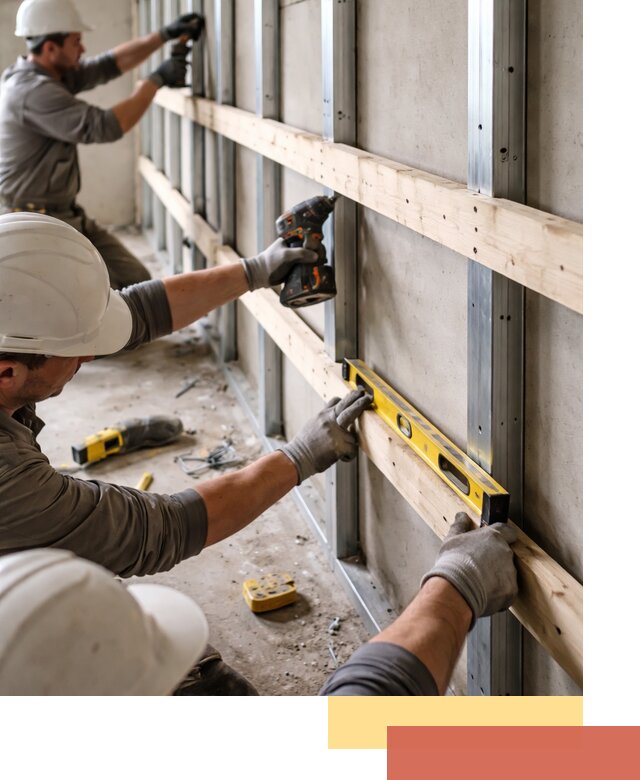 Устройство обрешетки под панели в Пушкине