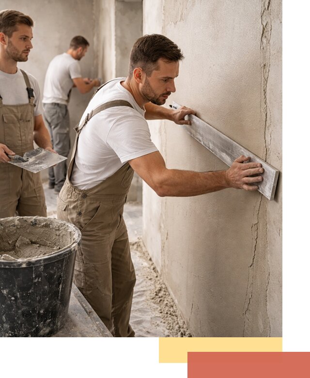 Штукатурка стен без маяков в Пушкине быстро и качественно