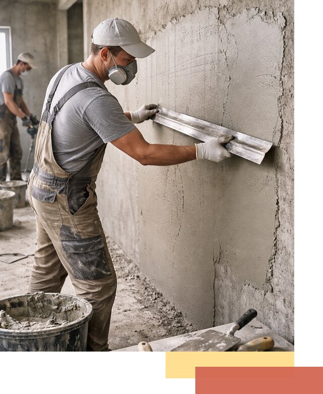 Штукатурка бетонных стен в Пушкине качественно и долговечно