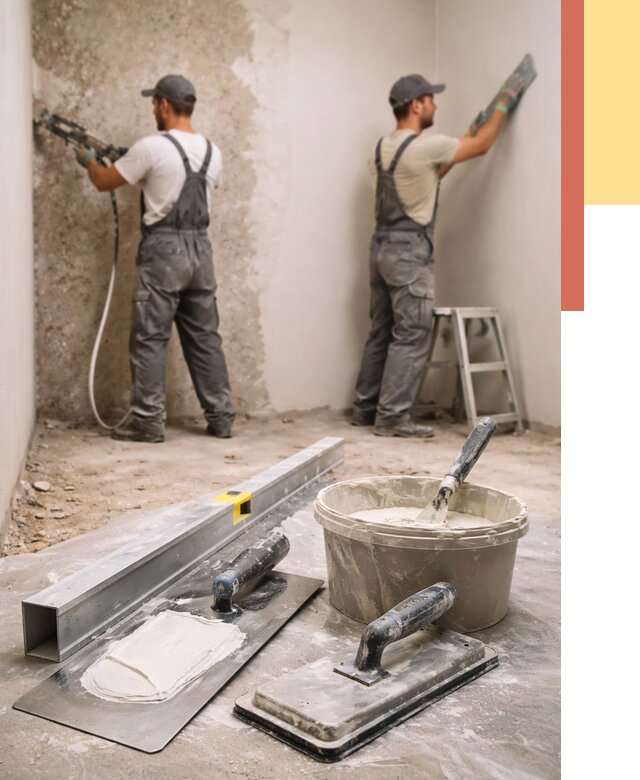 Штукатурка стен под обои в Пушкине от 4868 руб./м2 — выравнивание под обои | ОТДЕЛОЧНИК-Пшн