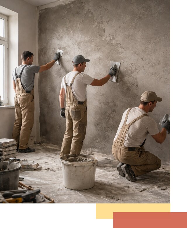 Декоративная штукатурка под бетон в Пушкине для стен и потолков