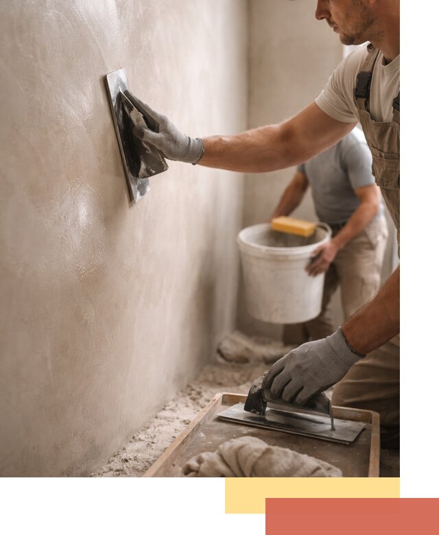 Нанесение марокканской штукатурки таделакт в Пушкине