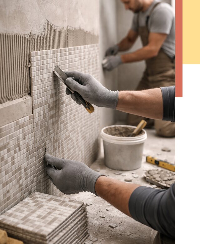 Облицовка стен мозаикой в Пушкине от 3461 руб/м2 — укладка мозаики на стены | ОТДЕЛОЧНИК-Пшн