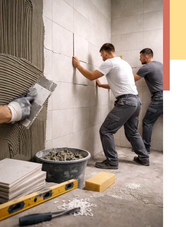 Укладка плитки на стены в Пушкине от 919 руб. — качественно и недорого | ОТДЕЛОЧНИК-Пшн