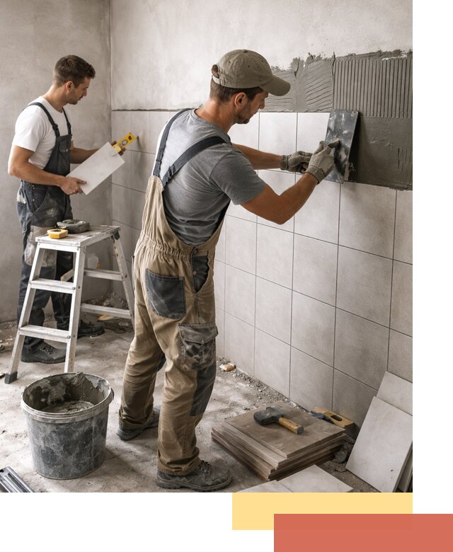 Укладка плитки на стены в Пушкине профессионально и надежно