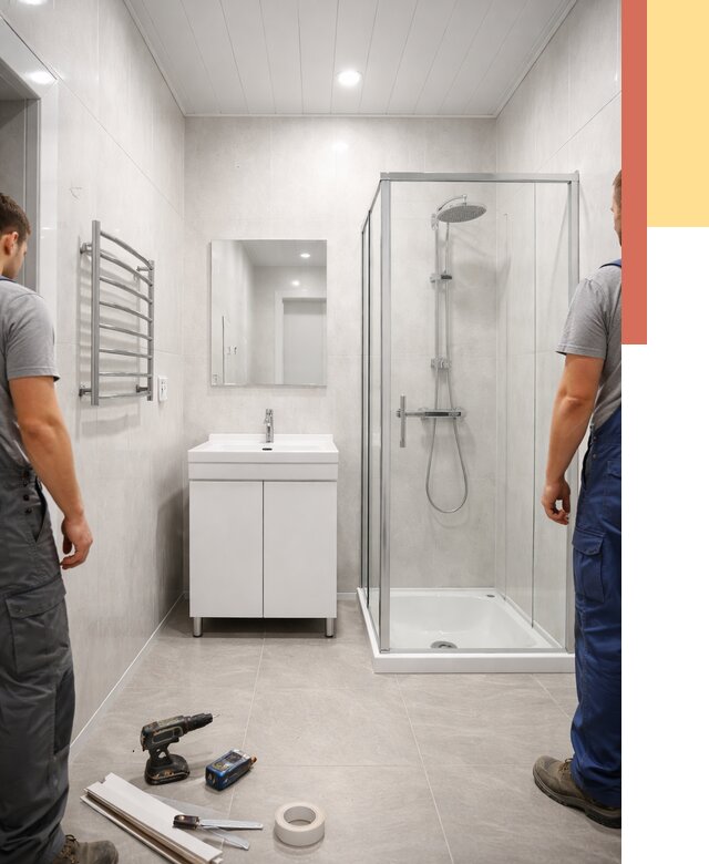 Отделка ванной комнаты панелями ПВХ в Пушкине от 4868 руб. за м2 | ОТДЕЛОЧНИК-Пшн