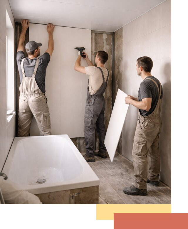 Отделка ванной панели ПВХ профессионально в Пушкине