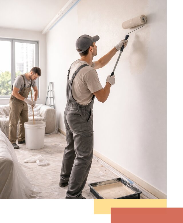 Покраска стен в офисе в Пушкине — быстрый и качественный ремонт