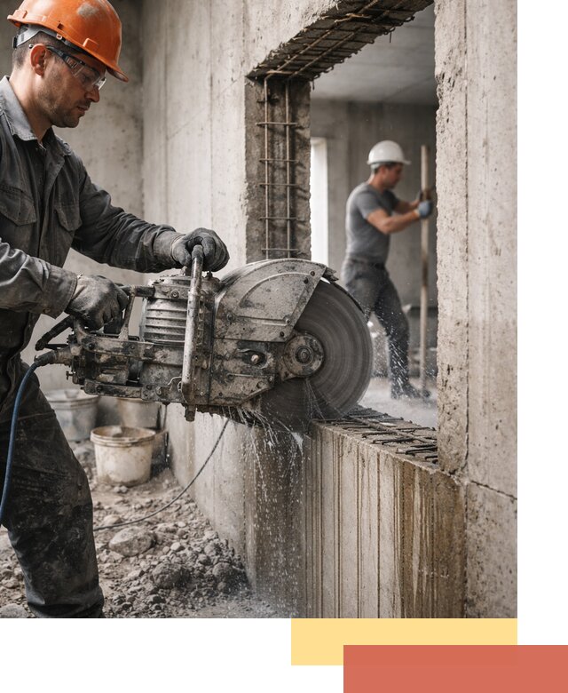 Алмазная резка проемов в Пушкине быстро и точно