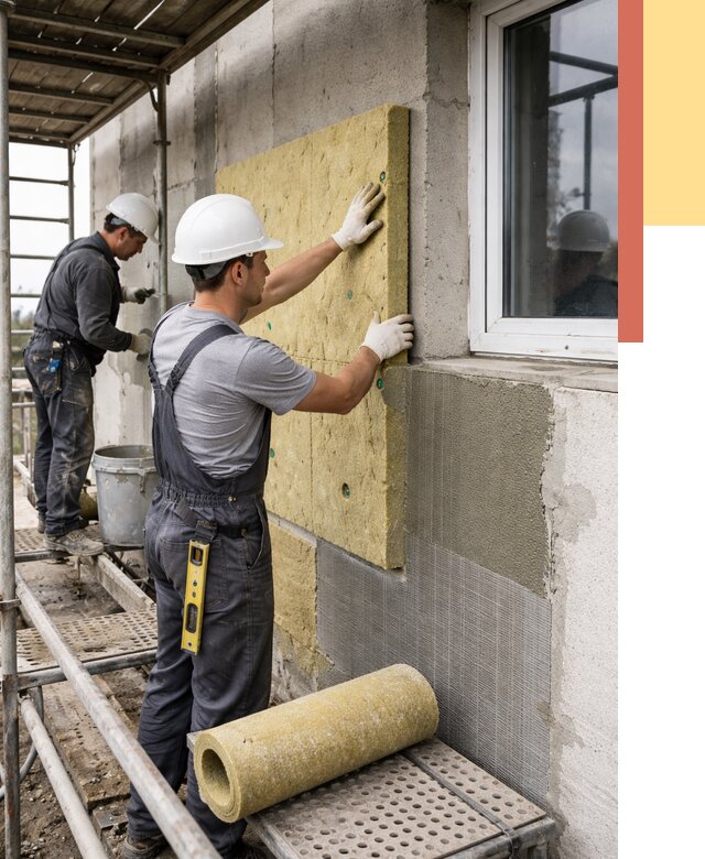 Утепление стен в Пушкине от 4651 руб. под ключ — быстро и недорого | ОТДЕЛОЧНИК-Пшн