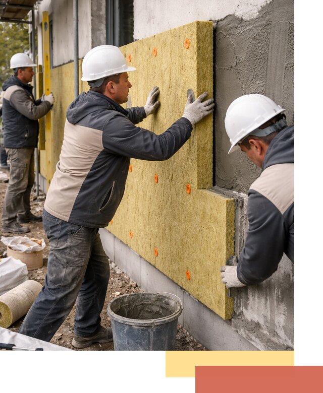 Утепление стен минватой в Пушкине — тепло и звукоизоляция