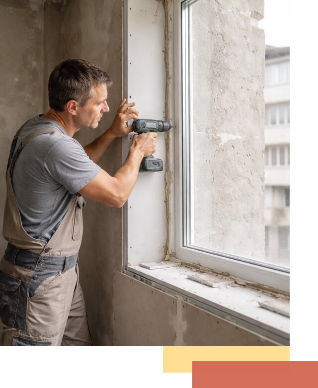 Монтаж гипсокартонных откосов в Пушкине под ключ