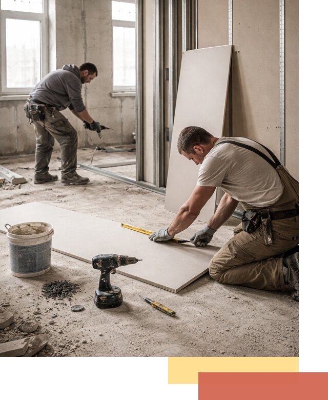 Кладка перегородок из ПГП под ключ в Пушкине