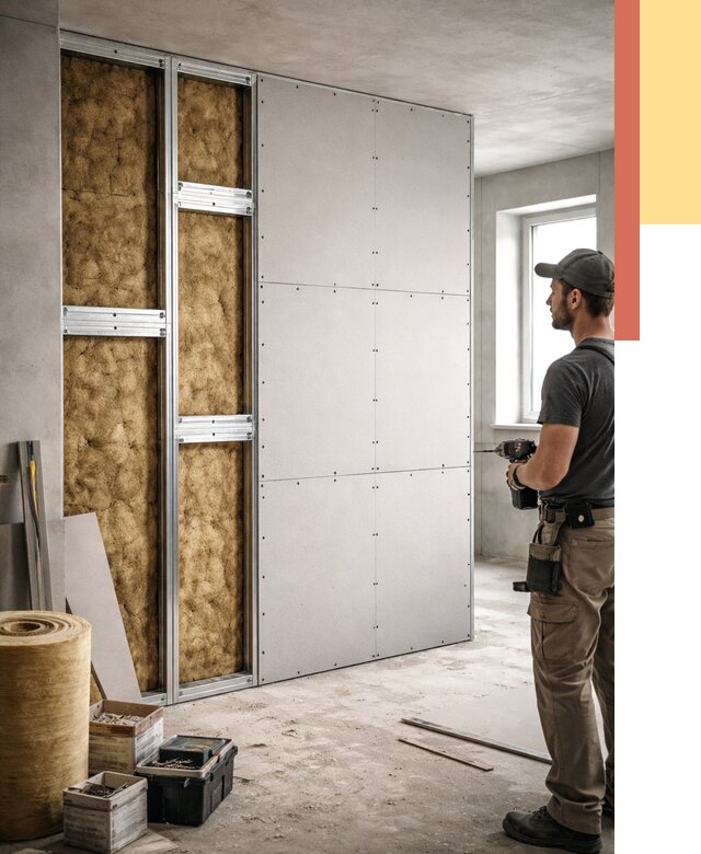 Усиленная перегородка под навеску в Пушкине от 13846 руб. — монтаж под ключ | ОТДЕЛОЧНИК-Пшн