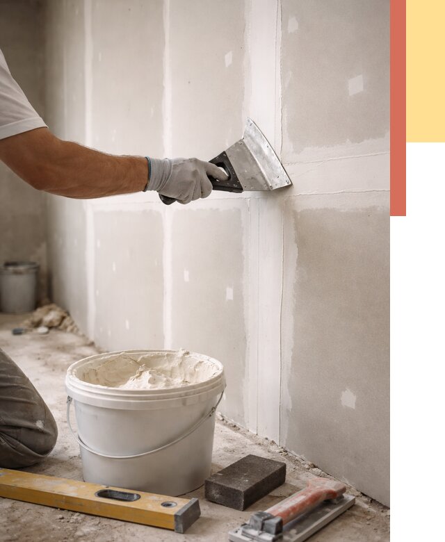 Шпаклевка перегородок из гипсокартона в Пушкине от 2704 руб. — услуги ОТДЕЛОЧНИК-Пшн