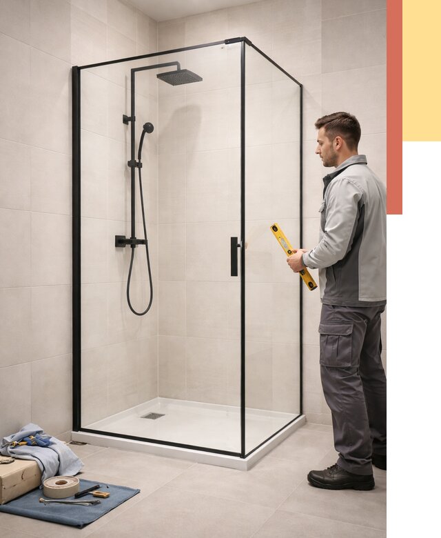 Стеклянные перегородки для душа в Пушкине от 13521 руб. | Монтаж под ключ — ОТДЕЛОЧНИК-Пшн