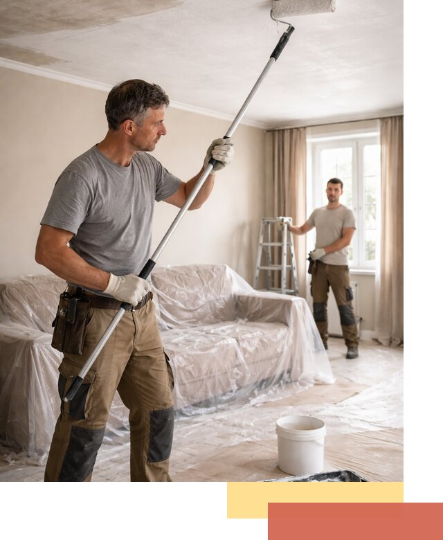 Грунтовка потолка в Пушкине — подготовка под покраску и отделку