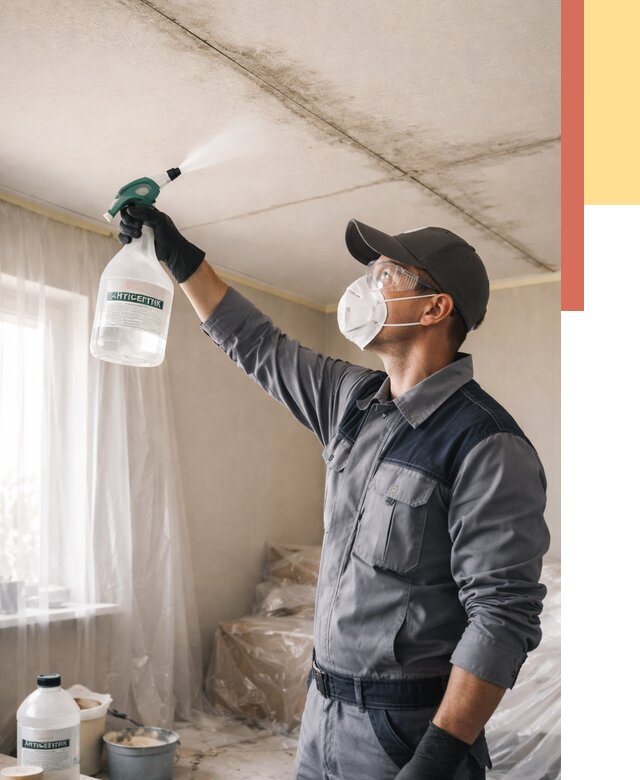 Антисептическая обработка потолка в Пушкине от 2704 руб. | ОТДЕЛОЧНИК-Пшн