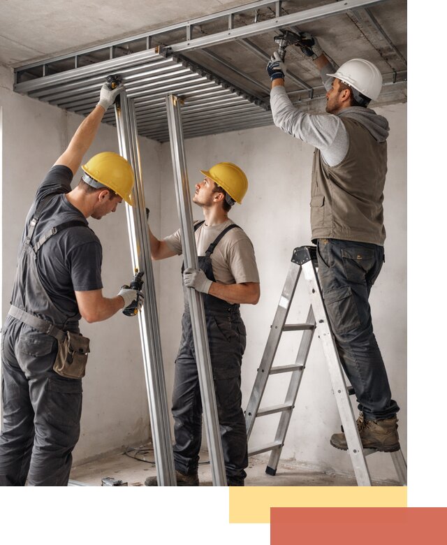 Монтаж реечного потолка под ключ в Пушкине