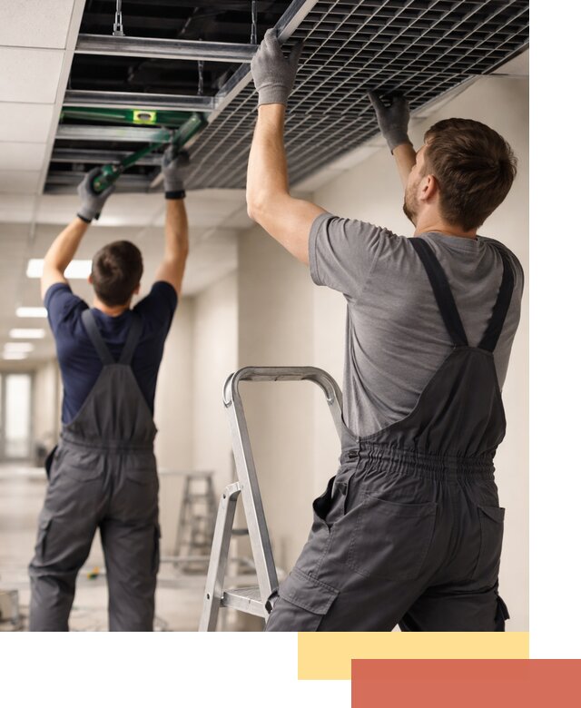 Монтаж потолка Грильято в Пушкине: установка под ключ качественно