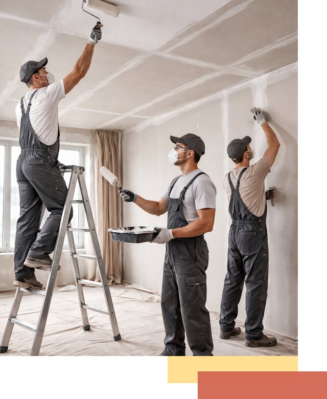 Покраска потолка из гипсокартона в Пушкине качественно и недорого