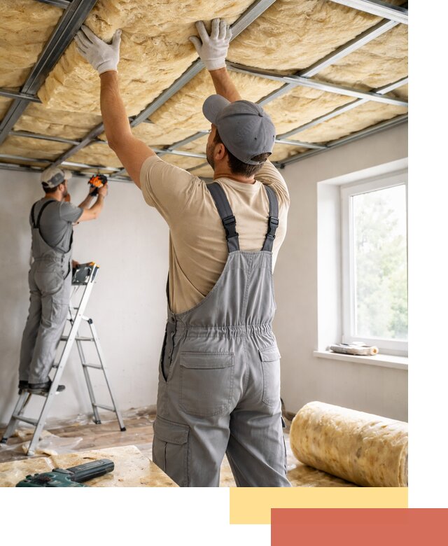 Утепление потолка под ключ в Пушкине качественно и быстро