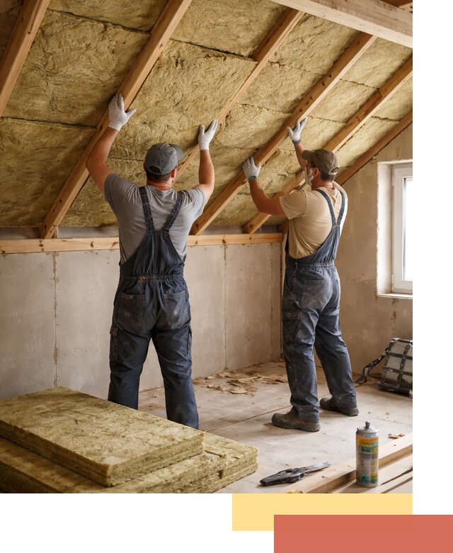 Утепление потолка минеральной ватой в Пушкине