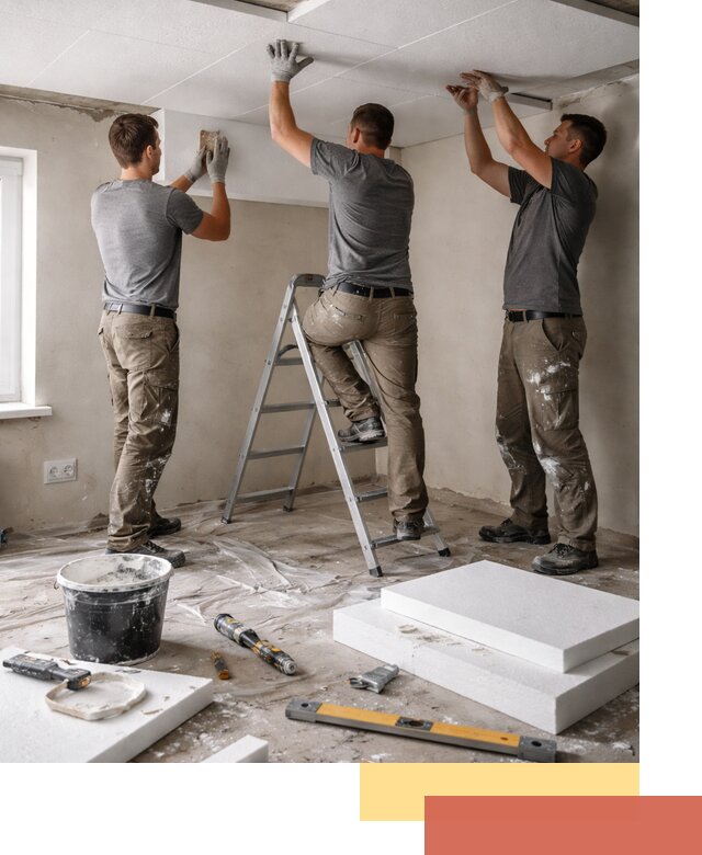 Утепление потолка пенопластом в Пушкине быстро и качественно